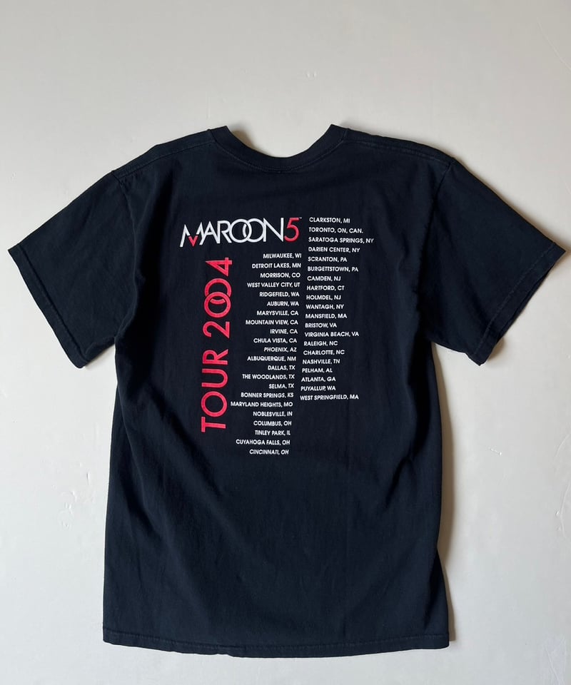MAROON5 プリント バンドTシャツ マルーンファイブ　フルーツオブザルーム MAROON5 プリント バンドTシャツ マルーンファイブ フルーツ