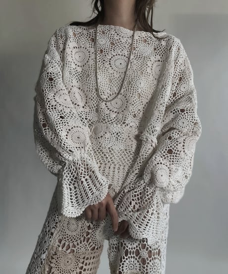 【RE;CIRCLE】 RE Crochet Top / 220623-012