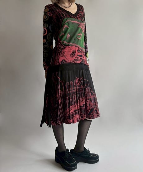 【USED】 Desigual.  L/S design One-Piece  /250906-022