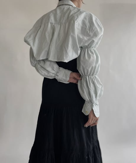 【RE;CIRCLE】 RE Short Striped Shirt / 220609-006