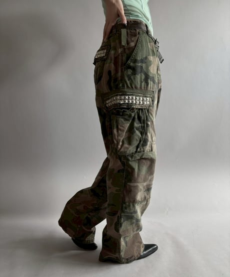 【USED】 TRIPP NYC Studs Design Double Knee Camo Pants /260328-006