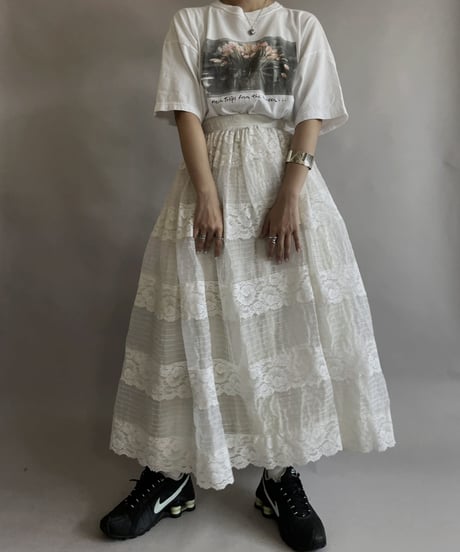 【USED】 Poly Long Skirt / 230603-016