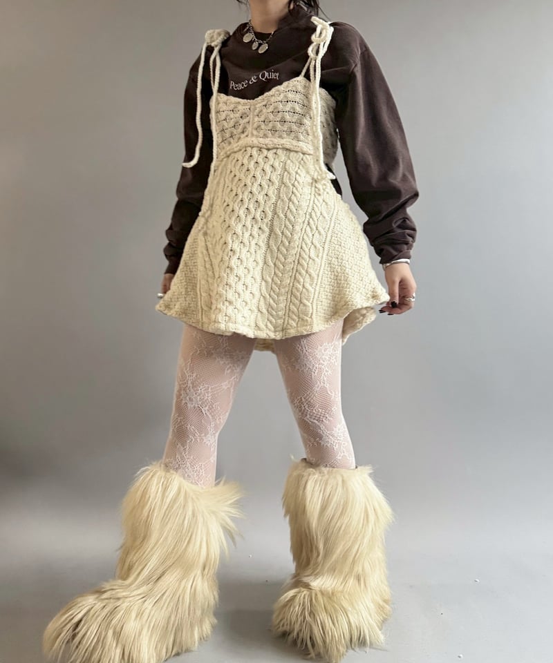 RE;CIRCLE】 RE Aran Side Slit Camisole Mini One