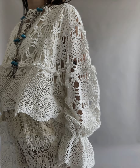 【RE;CIRCLE】 RE Crochet Kirikae Top / 230330-012