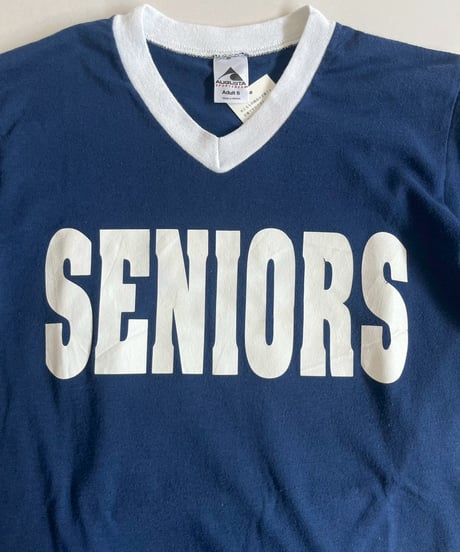 【USED】 V-Neck Seniors Ringer T-Shirt /250503-004