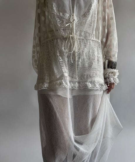 【USED】 Lace Patterned Long One-Piece/250906-025