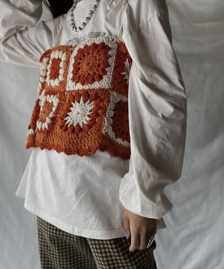 【RE;CIRCLE】 RE Granny Knit Bustier③/211014-014