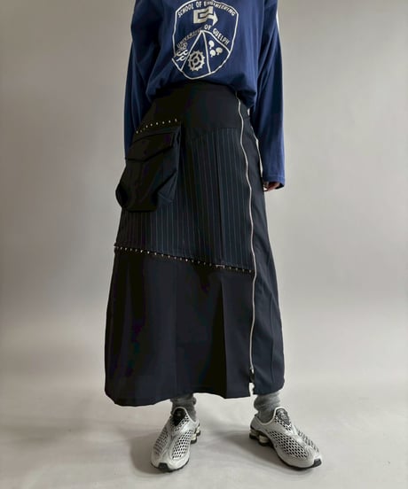 【RE;CIRCLE】 RE Suit Asymmetry Long Skirt / 260129-016