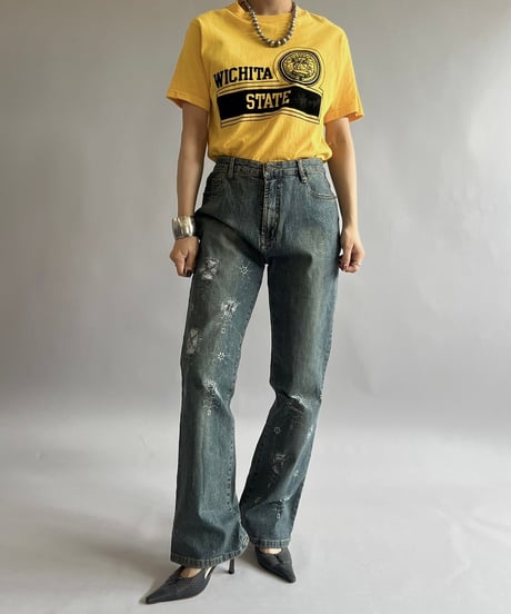 【USED】Made in USA 70~80's WICHITA STATE T-Shirt /240824-039