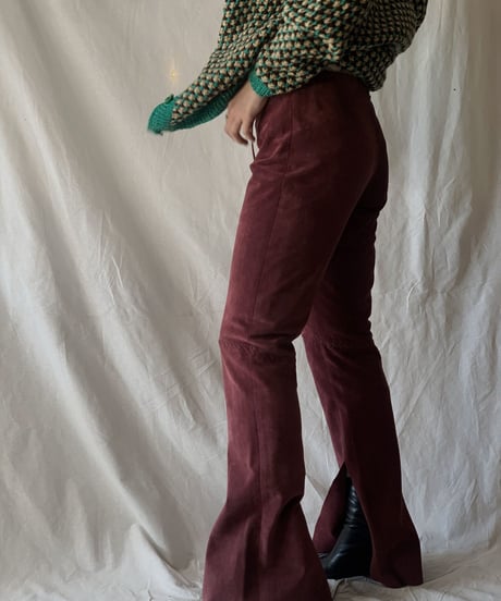 【USED】Fake Suede Pants/210217-038
