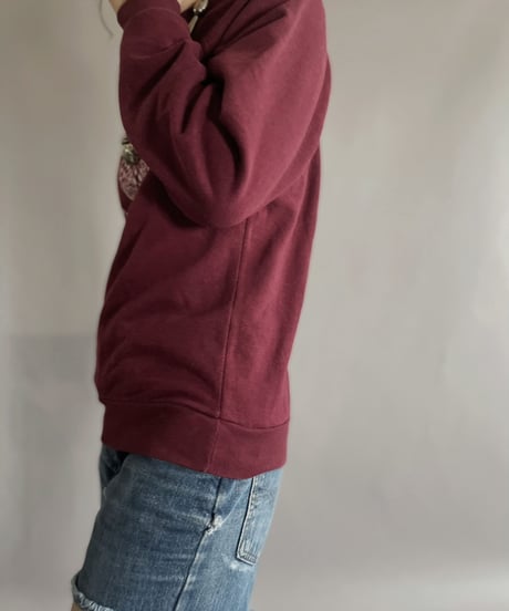 【MEND】 Sweatshirt 'Cambridge University' Wine Red / 221203-010