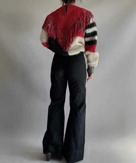 【USED】 Suede Fringe Top / 231112-028