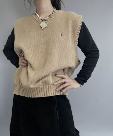 【USED】 Polo By Ralph Lauren Knit Vest / 221022-015