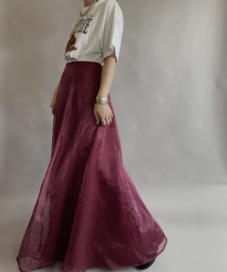 【USED】 Sheer Long Skirt / 230603-031