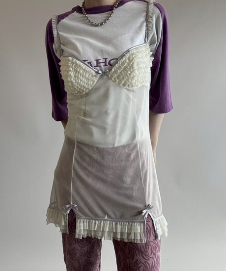 【USED】 Design Sheer Camisole Top  / 250628-016