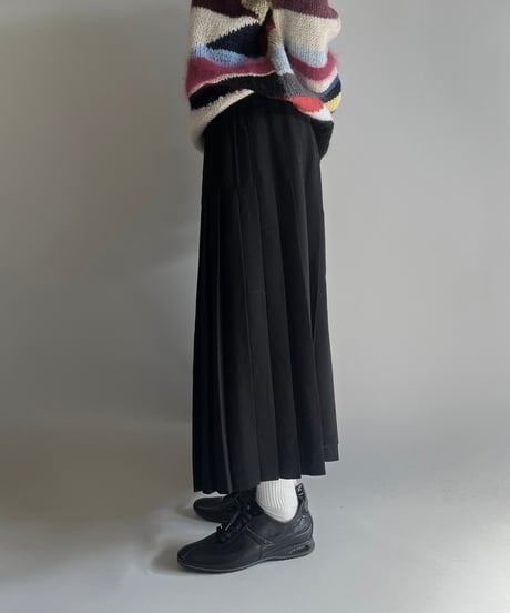 【USED】 Wool Pleats Skirt /250201-010