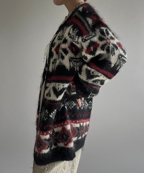 【USED】 Woolrich Mohair Knit Cardigan /241228-006