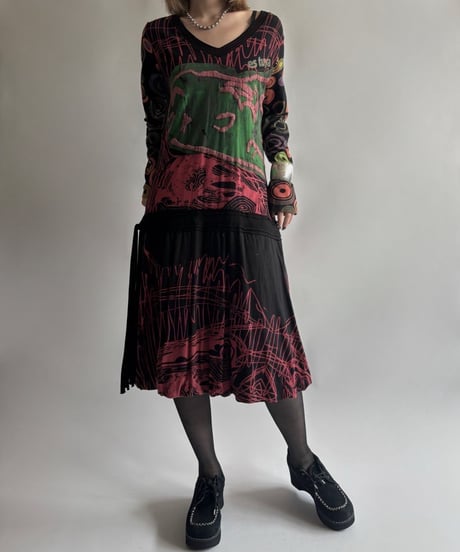 【USED】 Desigual.  L/S design One-Piece  /250906-022