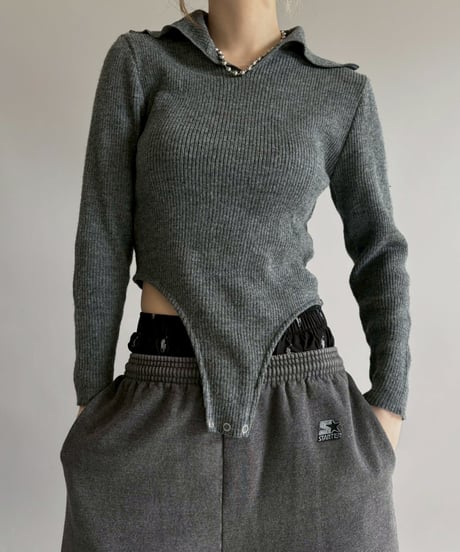 【RE;CIRCLE】 RE Rib Knit Leotard Top / 260205-019