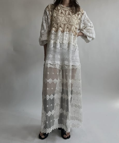【RE;CIRCLE】 RE Crochet Lace One-piece / 220427-038