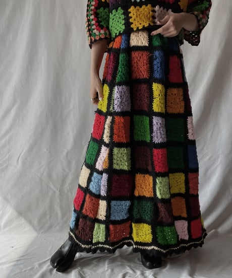 【RE;CIRCLE】 RE Granny Long Skirt③/211110-010