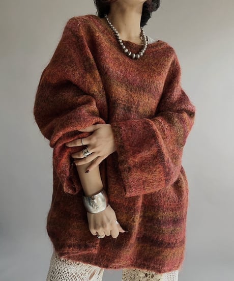【USED】 Mohair Knit Top /240127-007