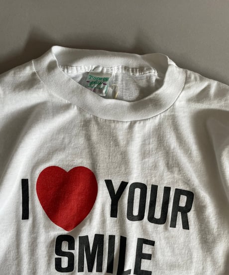 【USED】 Made in USA 90's I ♡ Your Smile T-Shirt /240718-016