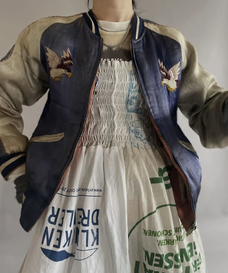 【RE;CIRCLE】RE Eco-Friendly Bag Shirring One-piece / 230327-020