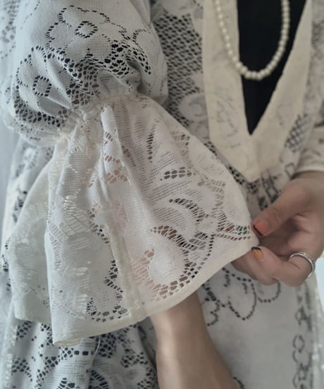 【RE;CIRCLE】 RE Front Open Lace One-piece/210714-014