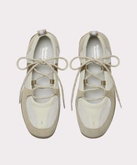 【OUTLET / ROCKFISH WEATHERWEAR】NICOLE WEAVING LACEUP SNEAKERS Beige / RF1SHBE3SK007