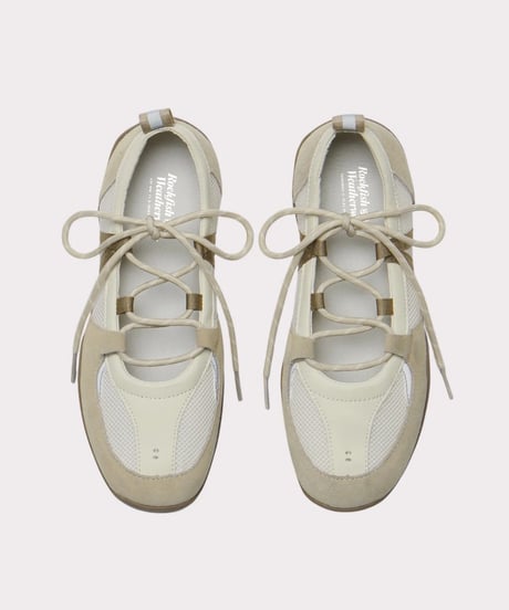 【ROCKFISH WEATHERWEAR】NICOLE WEAVING LACEUP SNEAKERS Beige / RF1SHBE3SK007