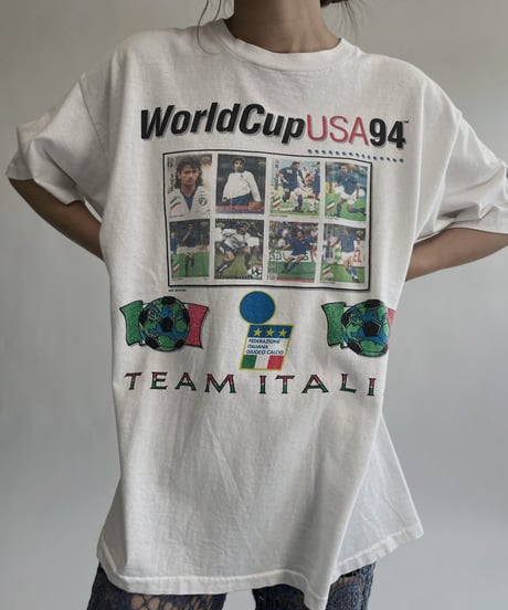 【USED】 '94 World Cup USA Team Italia T-shirt / 220827-019