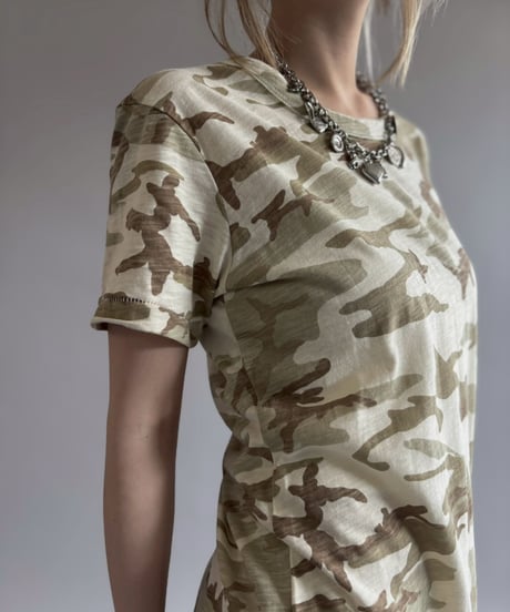 【USED】 Camouflage Pattern Long T-Shirt / 260613-007