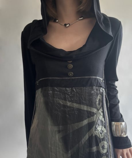 【USED】 L/S hooded design One-Piece  /250906-023