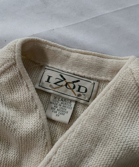 【USED】 LACOSTE Acrylic Knit Cardigan  ⑫ / 220111-020