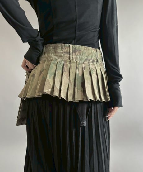 【RE;CIRCLE】 RE  Military Camouflage Wrap Skirt / 260226-002