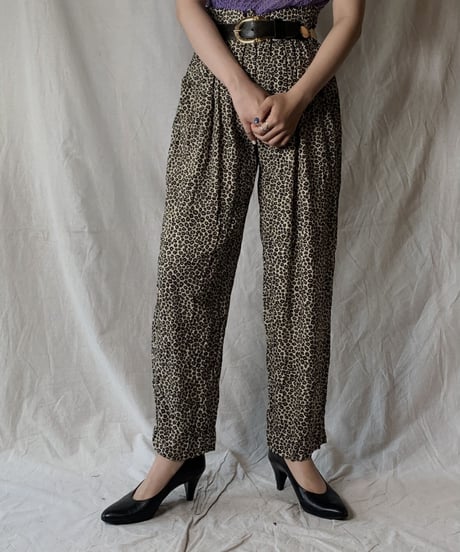 【USED】 Leopard Patterned Easy Pants/210421-038