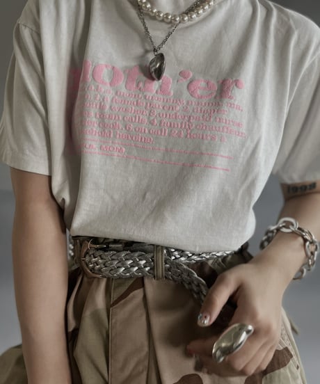 【USED 】 90's ONEITA Moth'er T-Shirt /240505-005