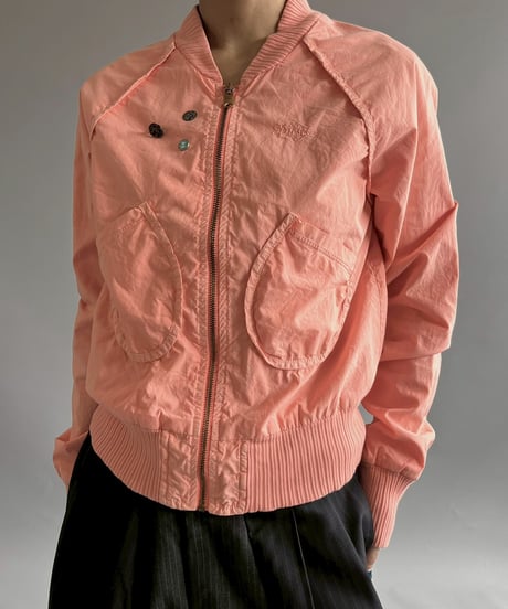 【USED】 DIESEL Nylon Ribbed Short Blouson /MS2510-008