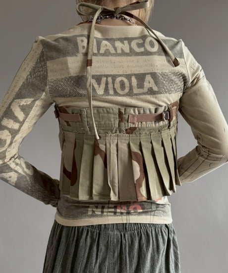 【RE;CIRCLE】 RE Military Camouflage Wrap Skirt / 260226-004