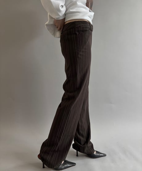 【USED】  Stripe slacks / 250927-004