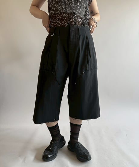 【RE;CIRCLE】 Re Suit Double Knee Shorts / 250612-001