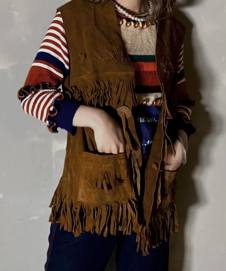 【USED】 Suede Vest  / 201125-004