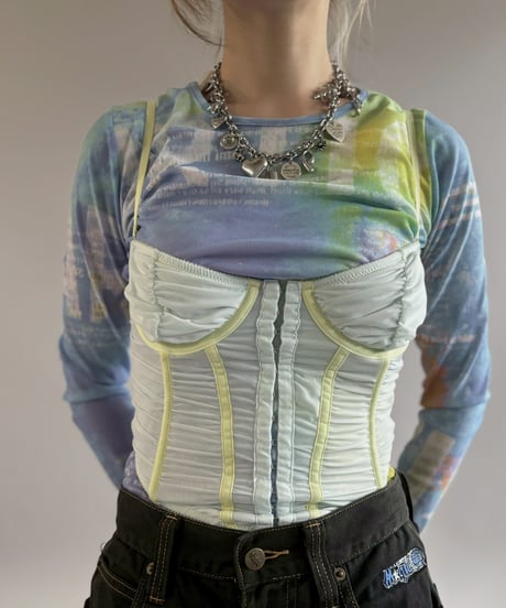 【USED】 Lace Up Design Corset Camisole / 260502-020