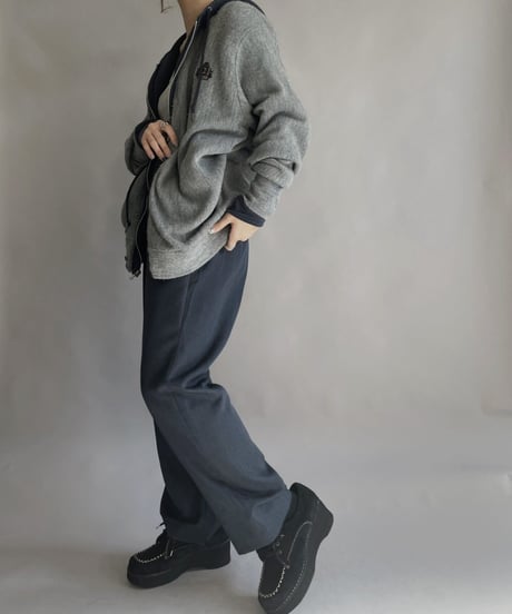 【USED】 IZOD Acrylic Knit Cardigan Gray / 230204-021
