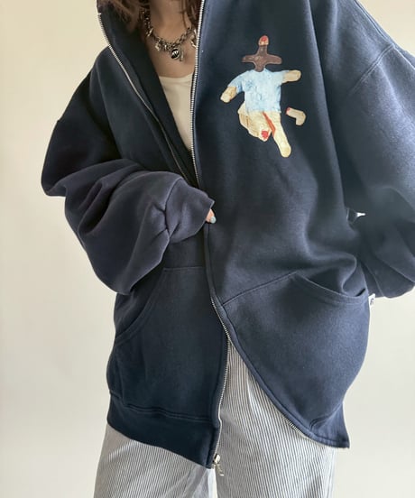 【USED】 END IS NEAR Russell Athletic L/S Zip Parka /250329-016