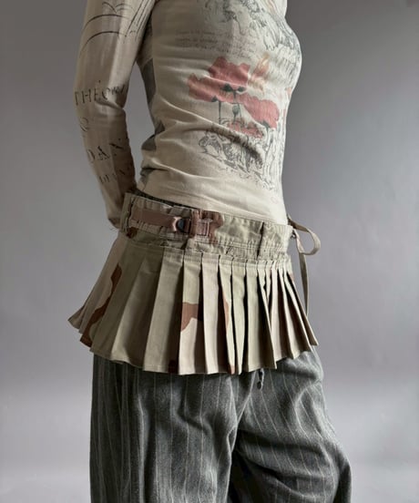 【RE;CIRCLE】 RE Military Camouflage Wrap Skirt / 260226-004