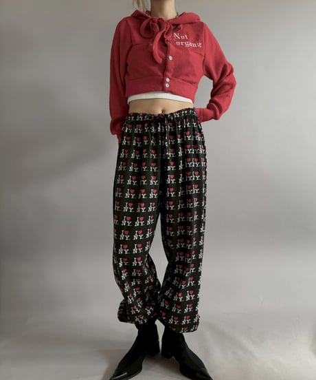 【RE;CIRCLE】 RE Hooded Acrylic Short Cardigan / 260205-009