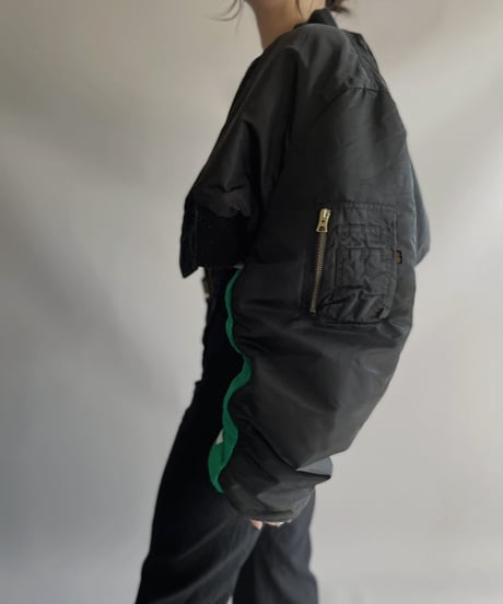 【RE;CIRCLE】 RE MA1×Soccer Muffler Short Jacket / 240118-014