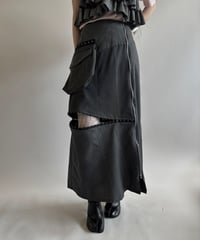 【RE;CIRCLE】 RE Suit Asymmetry Long Skirt/ 250717-007